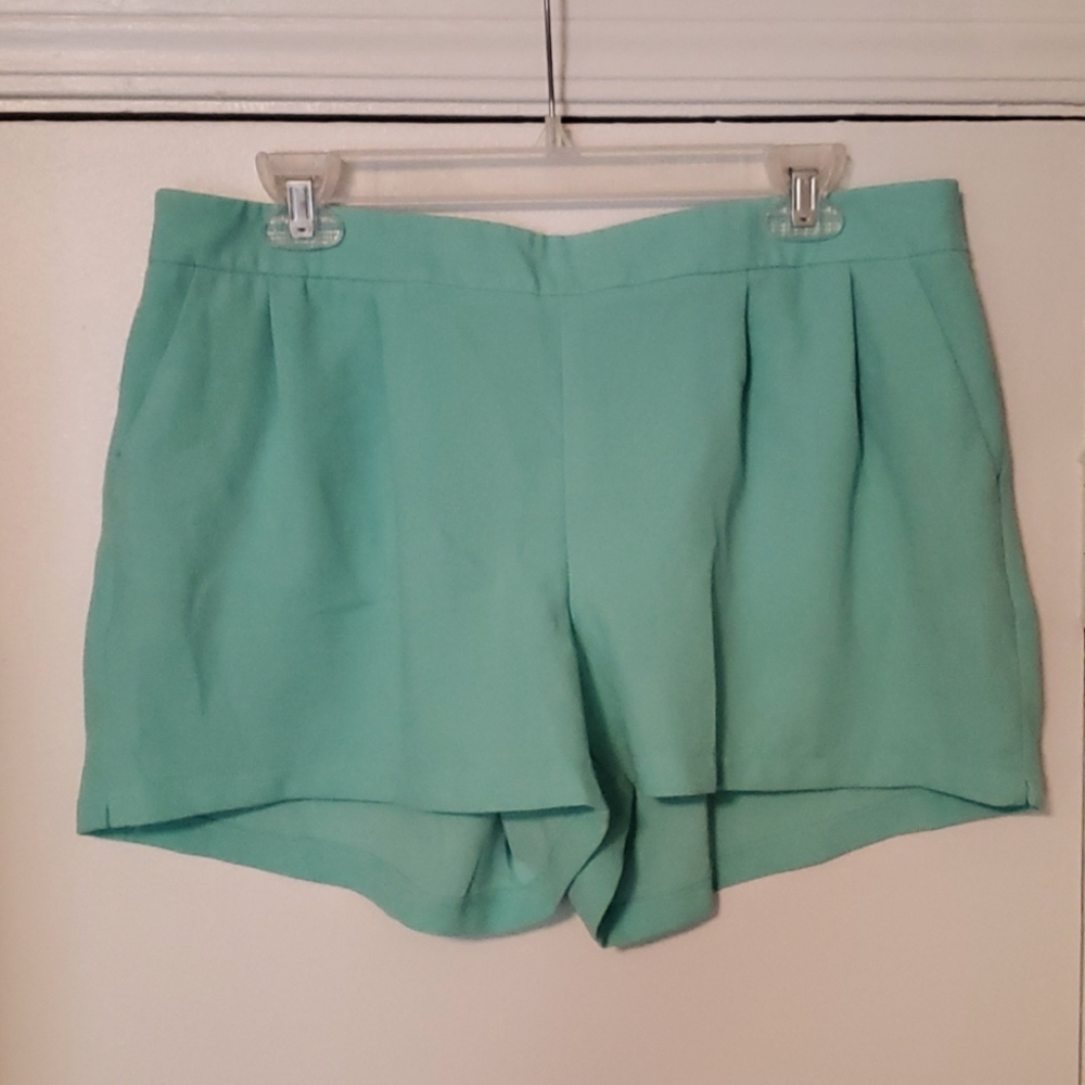 Dressy Turquoise Shorts